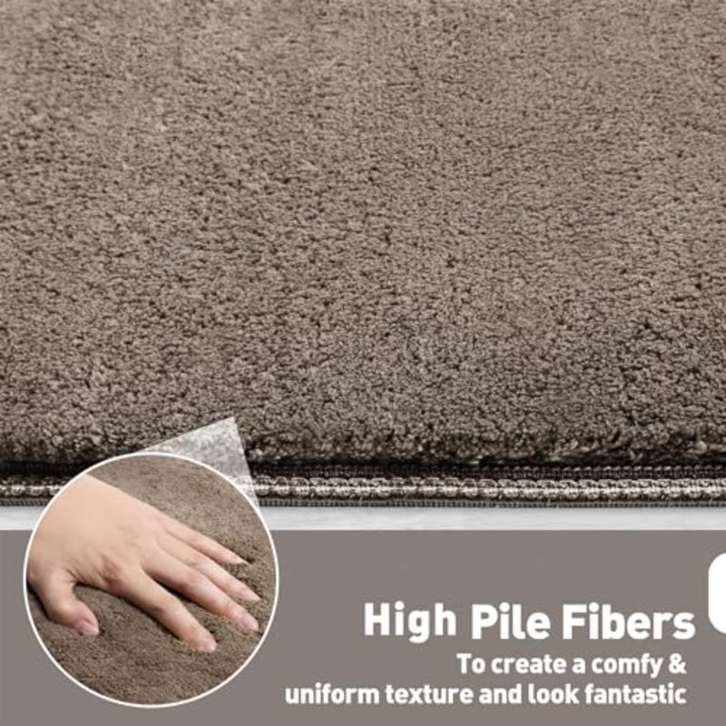 Bullnose Carpet Stair Treads Ultra Plush 7 Pcs 9.5 Inch Self Adhesive Non Slip Soft Stair Carpet for Wooden Step Indoor, Reduce Noise for Stairs, Washable and Reusable - Image 4