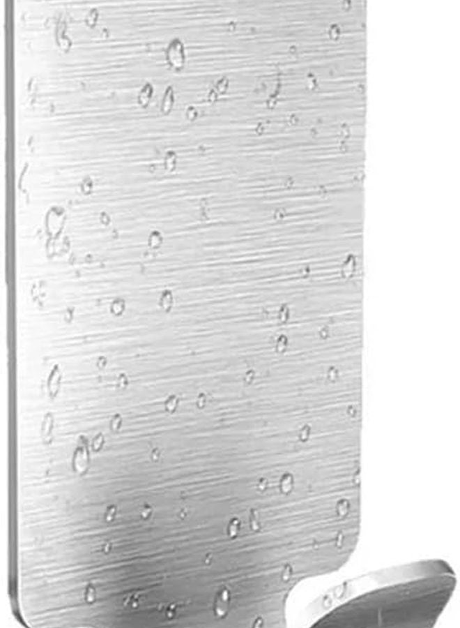 خطافات ذاتية اللصق من الفولاذ المقاوم للصدأ 10 قطع حامل جدار متين لحامل المناشف في الحمام والمطبخ - Image 2