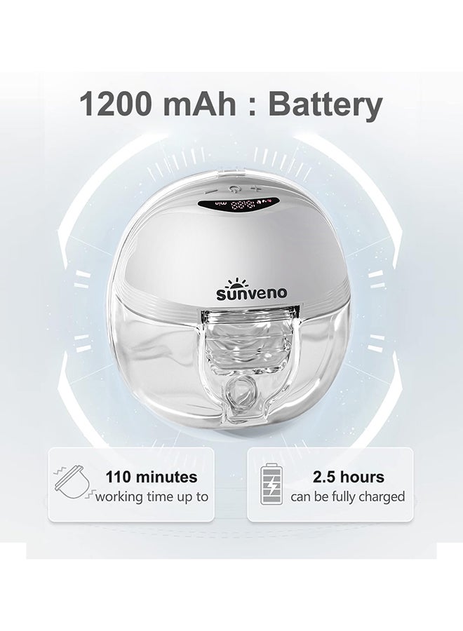 Sunveno Smart Wearable Automatic Breast Pump - White - Image 5