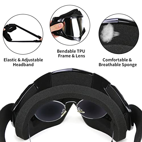JAMIEWIN Motocross Goggles for ATV, Dirt Bike, Motorcycle, UTV & MX - OTG Offroad Riding Goggles with Anti UV, Dustproof & Anti Fog Protection for Men, Women, Youth & Kids - Image 4