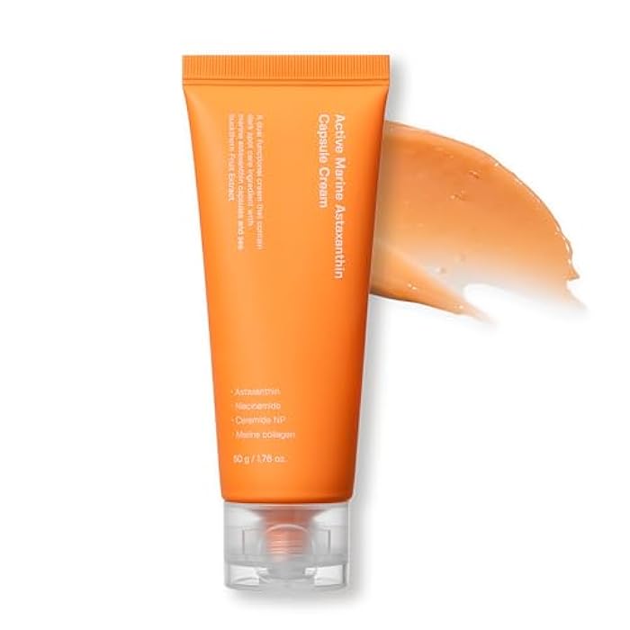 SUNGBOON EDITOR Active Marine Astaxanthin Capsule Cream 50ml | Facial Cream for Brightening | Deep Hydration, Soothing, Moisturizer | Stocking Stuffers for Women - Image 1