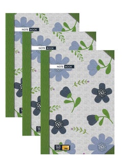 Psi 3-Piece A4 Size Hard Cover Notebook With 160 Pages  - Image 1
