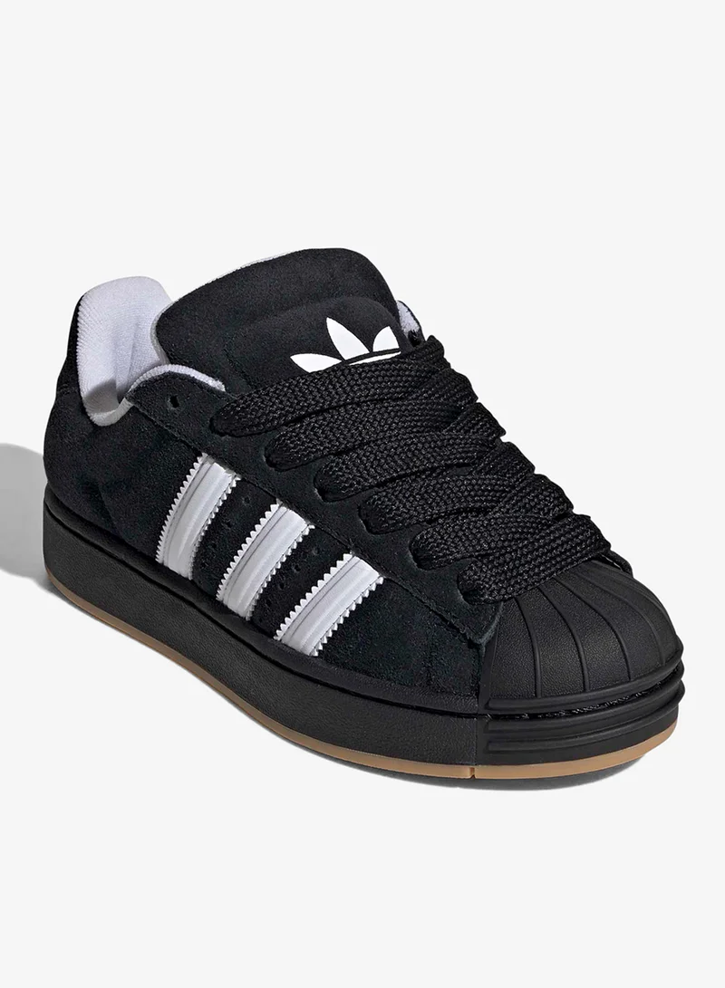 Adidas Originals CBLACK/FTWWHT/GUM3 Youth Superstar St  | Best Price UAE