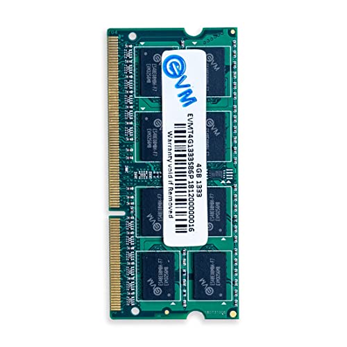 EVM 4GB DDR3 Laptop RAM 1333MHz SO-DIMM – 1.5V Low Voltage, 204-PIN Pin, Intel & AMD Compatible, High-Speed Laptop Memory Upgrade – 10 Year Warranty (EVMT4G1333S86P) - Image 1