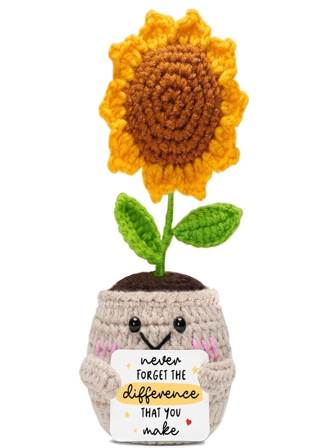 HEXMOZ End of Year Teacher Gifts - Thank You Appreciation Gifts for Teachers Day Birthday Graduation School Retirement Gift for Teacher - Handmade Collectible Sunflower - Image 1
