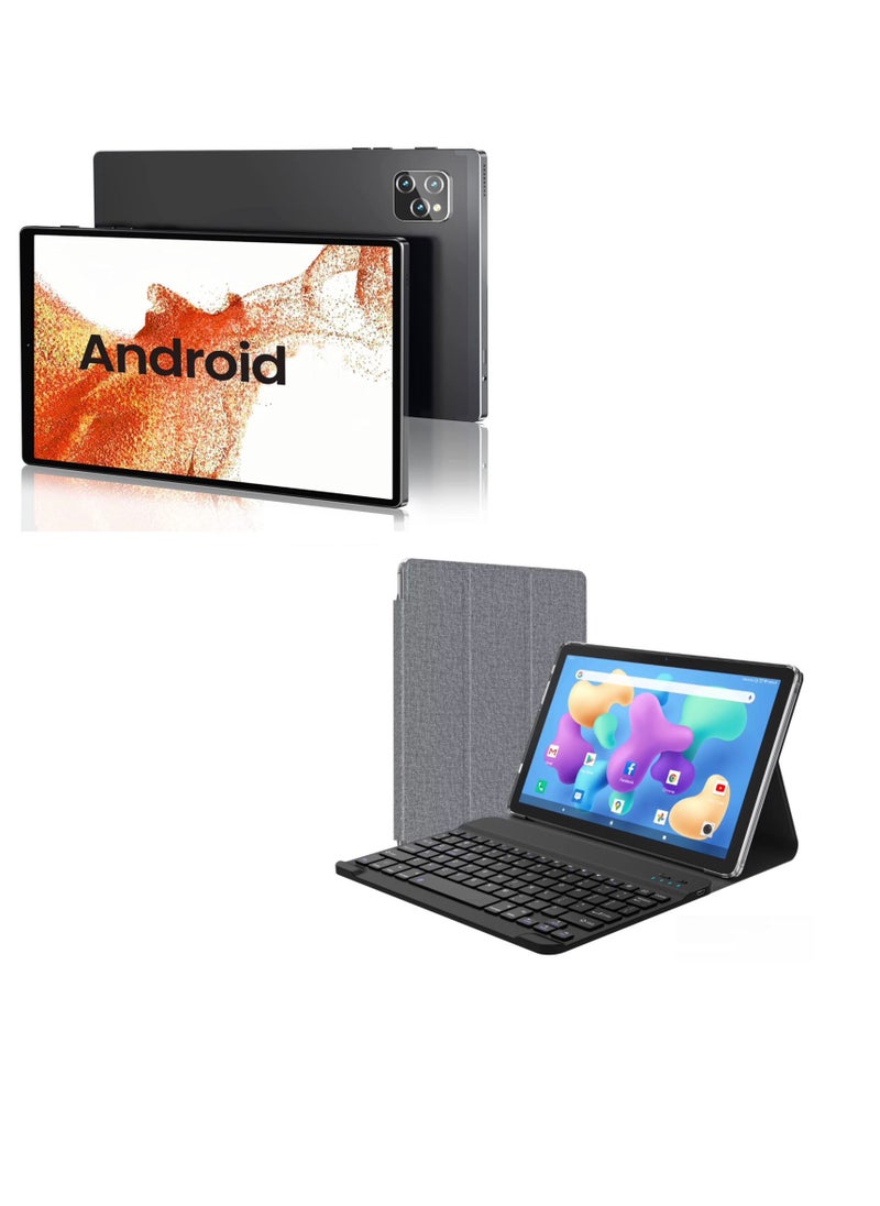 AirTab - 8 -Inch Smart Tablet U08 PRO Android 13 Tablet With 1TB Storage and 16GB RAM Quad Core Wi-Fi LTE Dual Sim with Keyboard - BLACK - Image 1