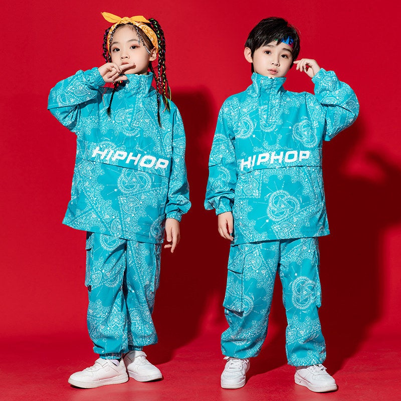 Children'S Hip Hop Hip Hop Suit Korean Style Children'S Modern Dance Hiphop Fashion Clothes Jazz Dance Cool Performance Clothes - Image 2