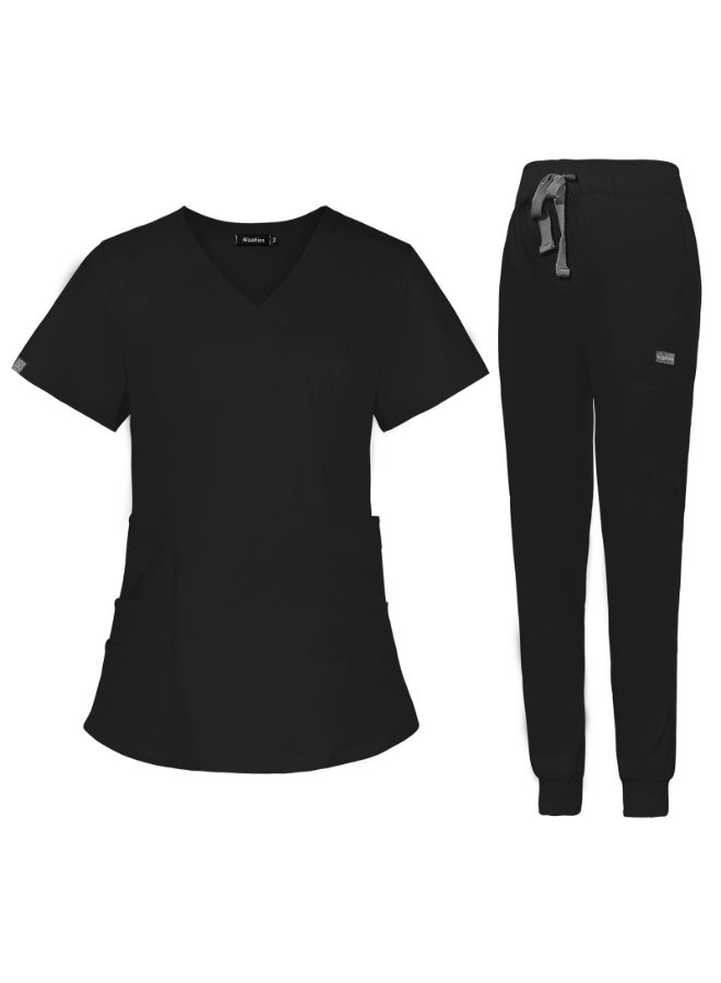 NIBEMINENT Medical Uniforms Surgical Uniforms Women Doctor Nurse Uniforms Straight Pant Scrubs Set Workwear Nursing Accessories - Image 1