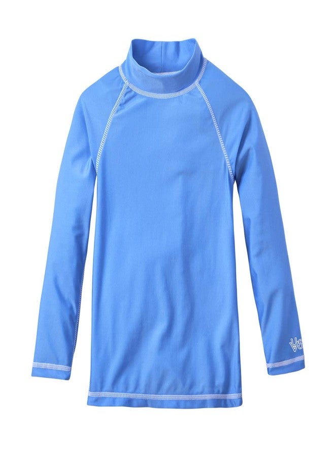 UV Skinz UPF50+ Boys Long Sleeve Sun & Swim Shirts-Ocean Blue-8 - Image 1
