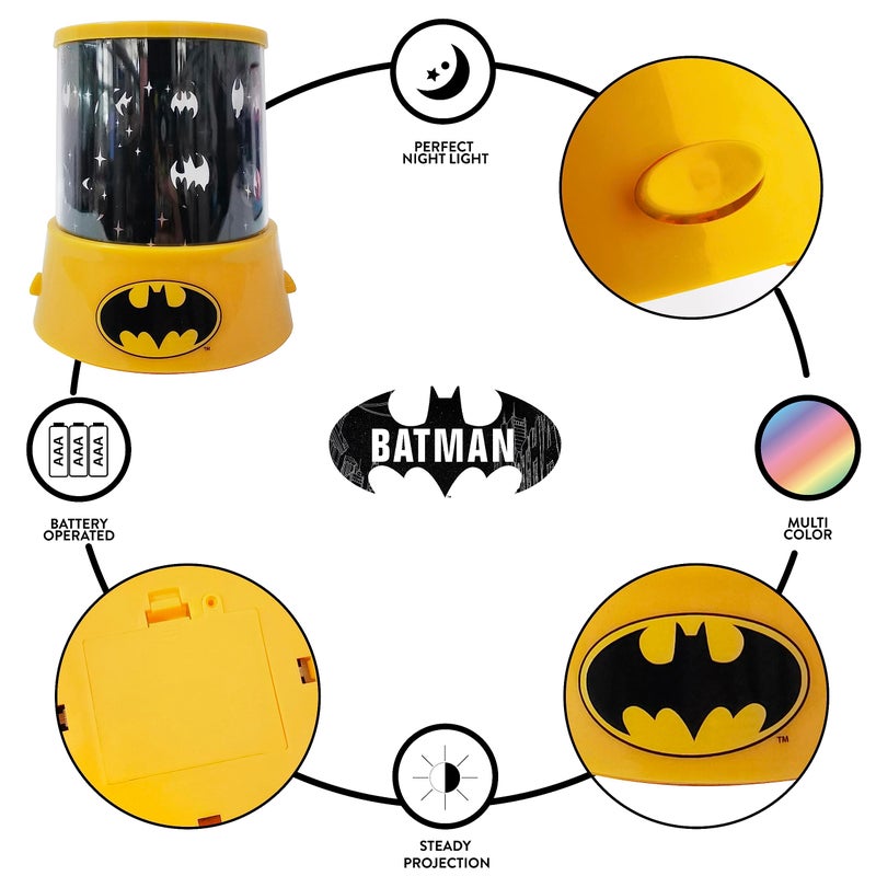 Idea Nuova Batman Color Changing Kids Lamp and Nightlight,LED Projection Light for Bedroom DÃ©cor, Superhero Night Lamp for Boys & Girls - Image 3