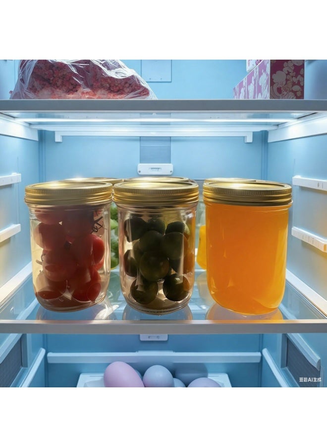 Mason 12 Piece Spice Jar Set, BPA-Free Storage Glass Jar With Silver Airtight Lid, 237ml Big Containers For Organizing Spice、Food、Tea、Coffee - Image 5