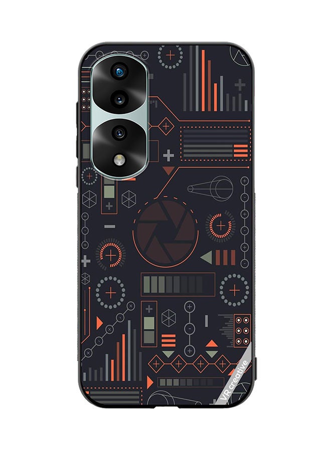 VR CREATIVE Protective Case Cover For Honor 70 Pro Circuit Design Multicolour - Image 1