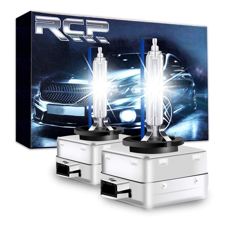 RCP - D1S8 - (A Pair) D1S/ D1R 8000K Xenon HID Replacement Bulb Ice Blue Metal Stents Base Car Lamps Head Lights 35W - Image 1
