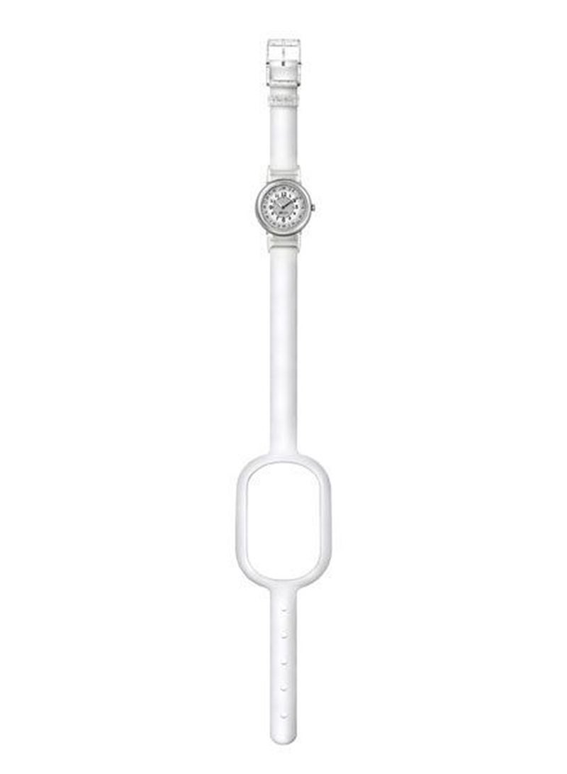 Swatch Kids Unisex Shaped On White Quartz Movement Water Resistant Wrist Watch - 25 Mm - Image 3