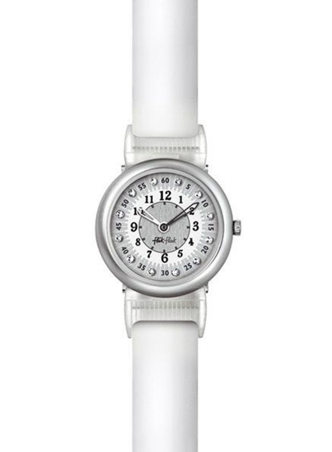 Swatch Kids Unisex Shaped On White Quartz Movement Water Resistant Wrist Watch - 25 Mm - Image 2