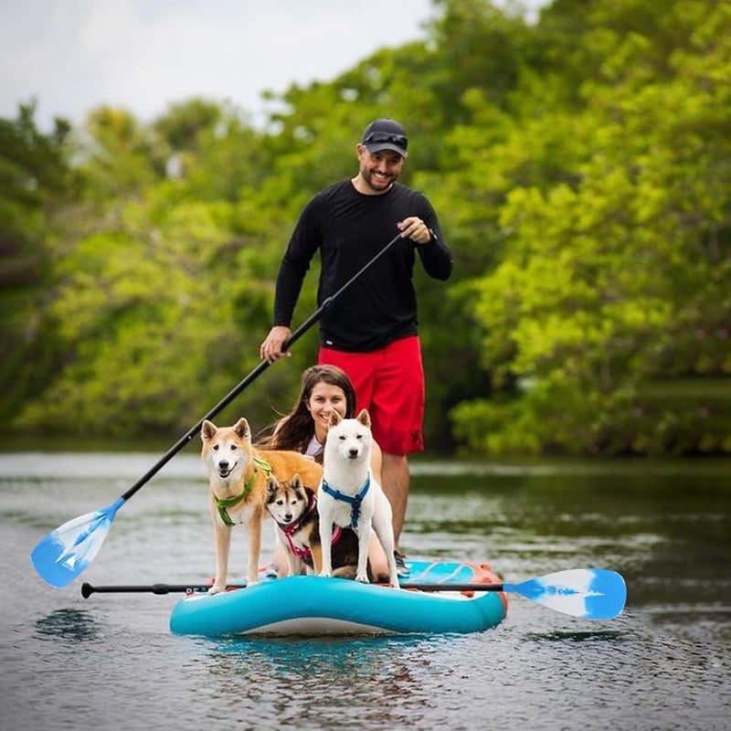 Karltion SUP Paddle - 3-Piece Adjustable Aluminium SUP Paddle with Glass Fiber Blade for Surfing, Floating, Water Sports - Image 2