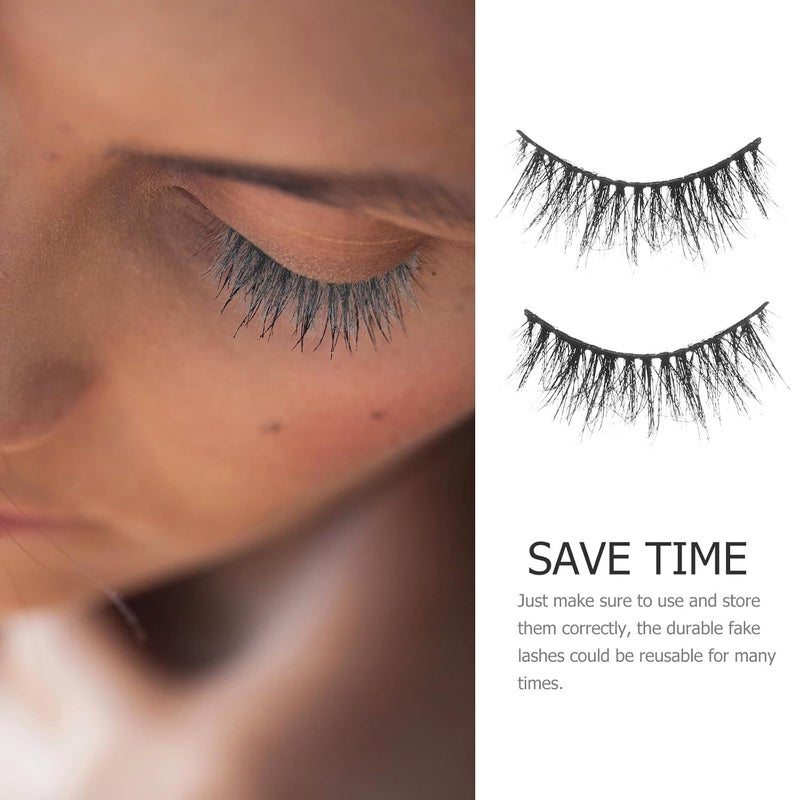 VICASKY 1 Pair Natural Fake Eyelash Extensions Long False Lashes for Everyday Makeup and Special Occasions - Image 3