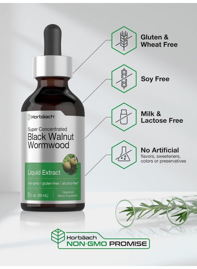 Horbäach Black Walnut Wormwood Liquid Extract | 2 fl oz | Alcohol Free Tincture | Vegetarian, Non-GMO & Gluten Free - Image 5