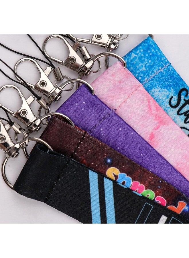 DMLSKY Lanyard ID Badge Holder Blue Positive Name Card Vertical ID Protector with Inspirational Quote Lanyard for Keys Keychain, Spread Kindness - Image 5
