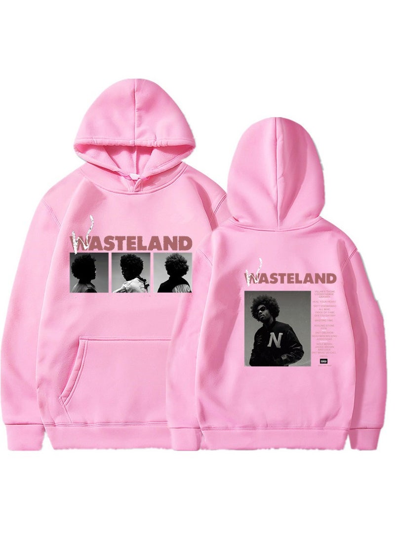 Wasteland Rock Graphic Fleece Hoodie – Unisex Outdoor Running & Sports Pullover  - Image 1