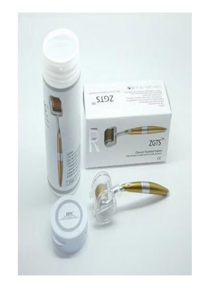 ZGTS - Micro Needle Derma Roller 0.5 Mm Facial Treatment Gold - Image 1