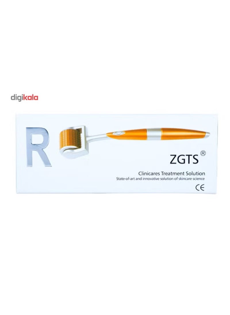 ZGTS - Micro Needle Derma Roller 0.5 Mm Facial Treatment Gold - Image 1