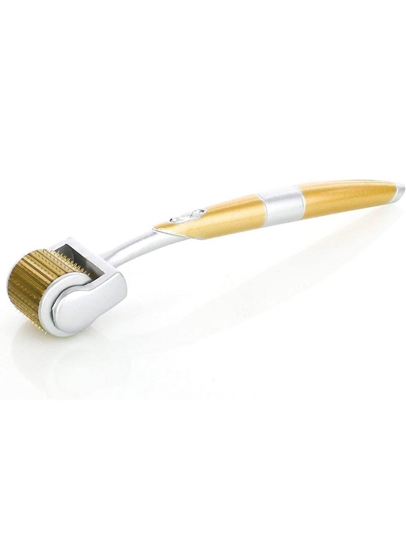 ZGTS - Micro Needle Derma Roller 0.5 Mm Facial Treatment Gold - Image 1