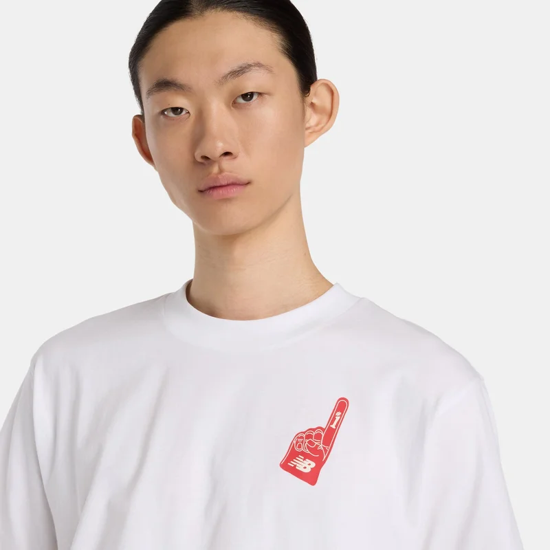 New Balance White Men's Stadium Graphic T-Shirt for Men | Best Price UAE