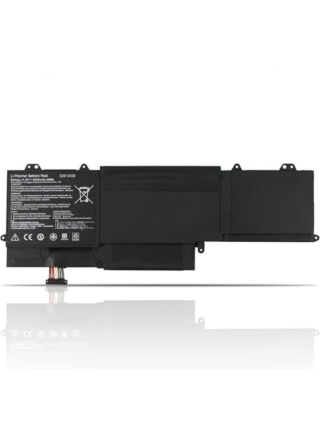 High-Performance Laptop Battery (C23-UX32) - Compatible with ASUS ZenBook UX32, VivoBook U38N/U38DT Series - Reliable Power & Easy Replacement - Image 1