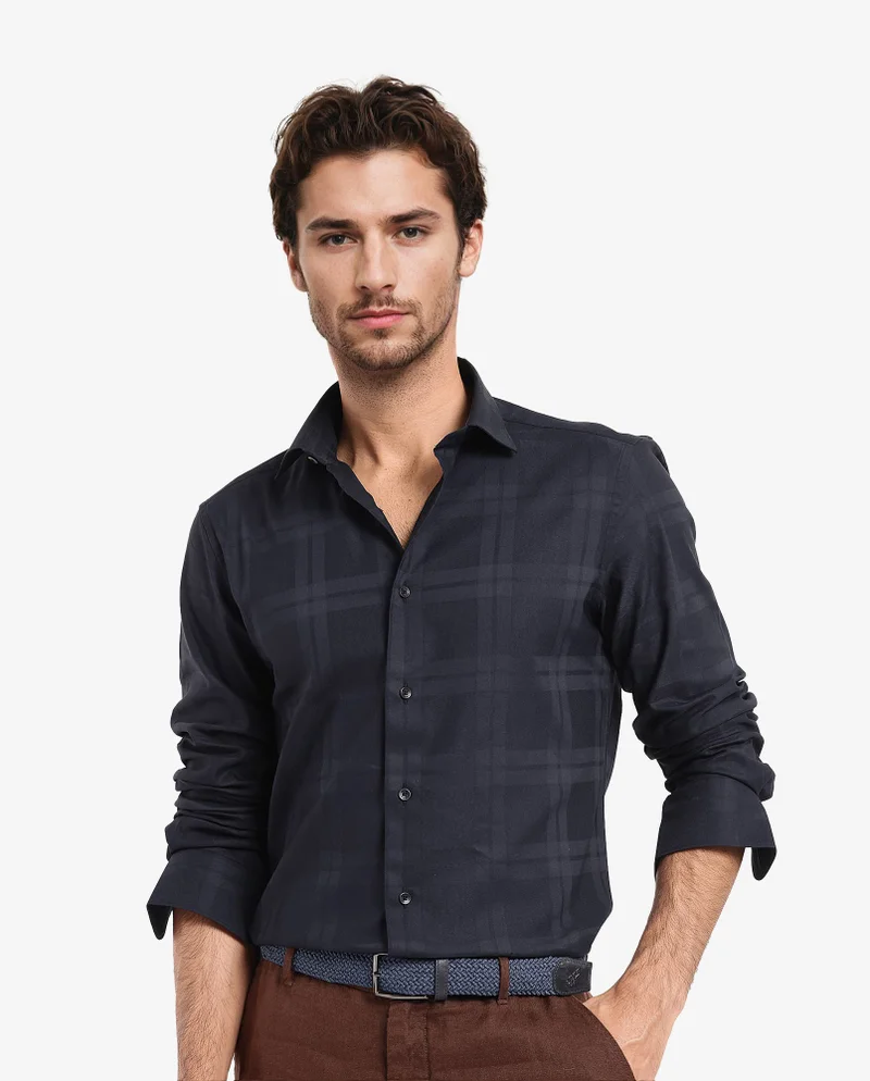 Rare Rabbit Men's Tonal Check Shirt