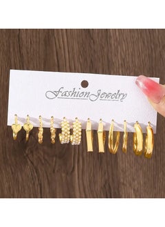Goolsky Pairs Set Of Tiny Delicate Hoop Earrings Zinc Alloy Jewelry Vintage Elegant Style Pretty Female Gift  - Image 2