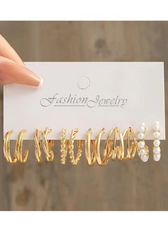 Goolsky Pairs Set Of Tiny Delicate Hoop Earrings Zinc Alloy Jewelry Vintage Elegant Style Pretty Female Gift  - Image 5