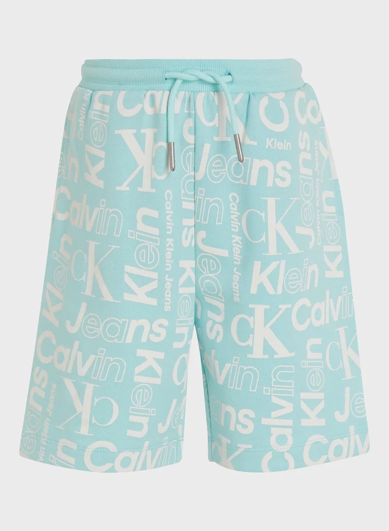 Calvin Klein Jeans Youth All Over Print Shorts