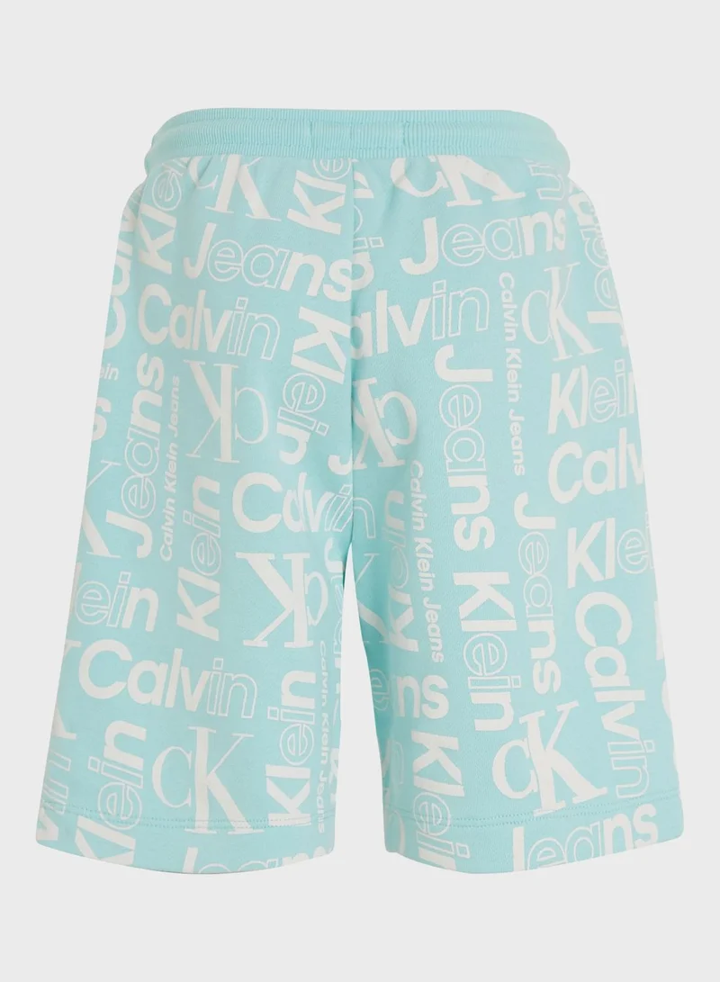 Calvin Klein Jeans Youth All Over Print Shorts