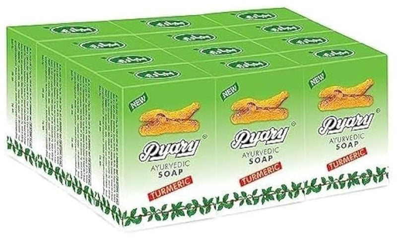 بياري صابون الكركم الأيورفيدي 75 جرام (عبوة من 12 قطعة) - Image 1