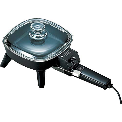 Brentwood Brentwood SK45 6 NonStick Electric Skillet with Glass Lid Black 77D x 9W x 66H 