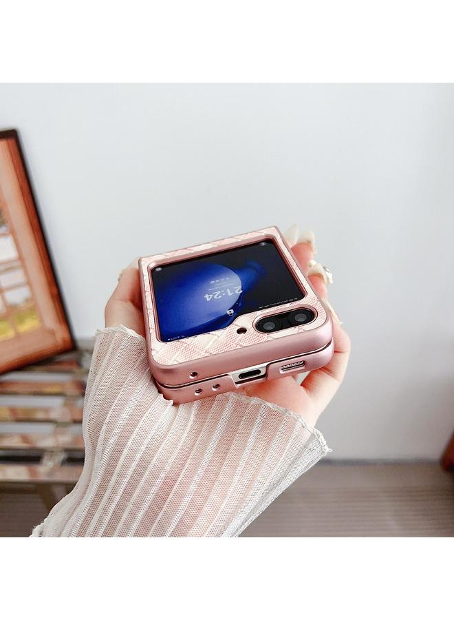 اس-توب جراب لهاتف Samsung Galaxy Z Flip6 بنمط منسوج ملون مع تغطية كاملة - Image 4