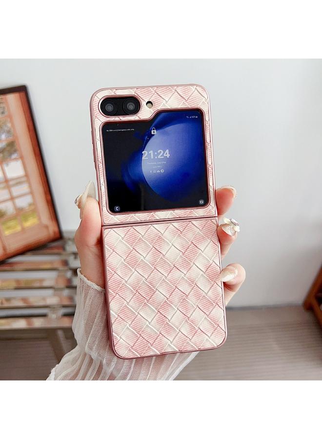 اس-توب جراب لهاتف Samsung Galaxy Z Flip6 بنمط منسوج ملون مع تغطية كاملة - Image 2