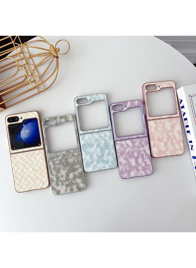 اس-توب جراب لهاتف Samsung Galaxy Z Flip6 بنمط منسوج ملون مع تغطية كاملة - Image 5