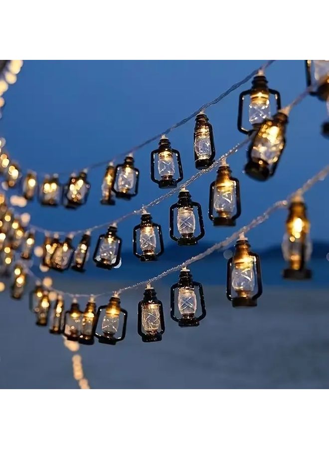 Vintage Retro Horse Head Design 20 Light Battery Powered Warm White String Lights 118 Inch - Image 4