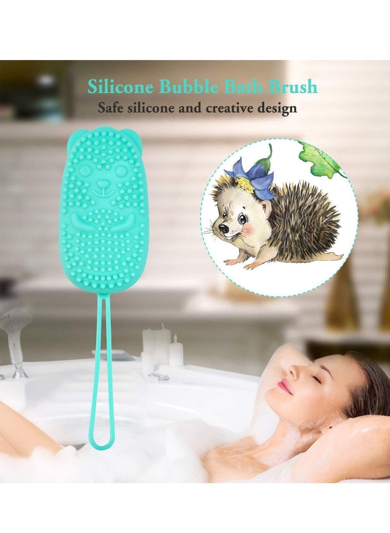 Silicone Bath Body Brush Back Scrubber Dual Sided Shower For Dead Skin Remover Exfoliate Clean Exfoliating - Image 1