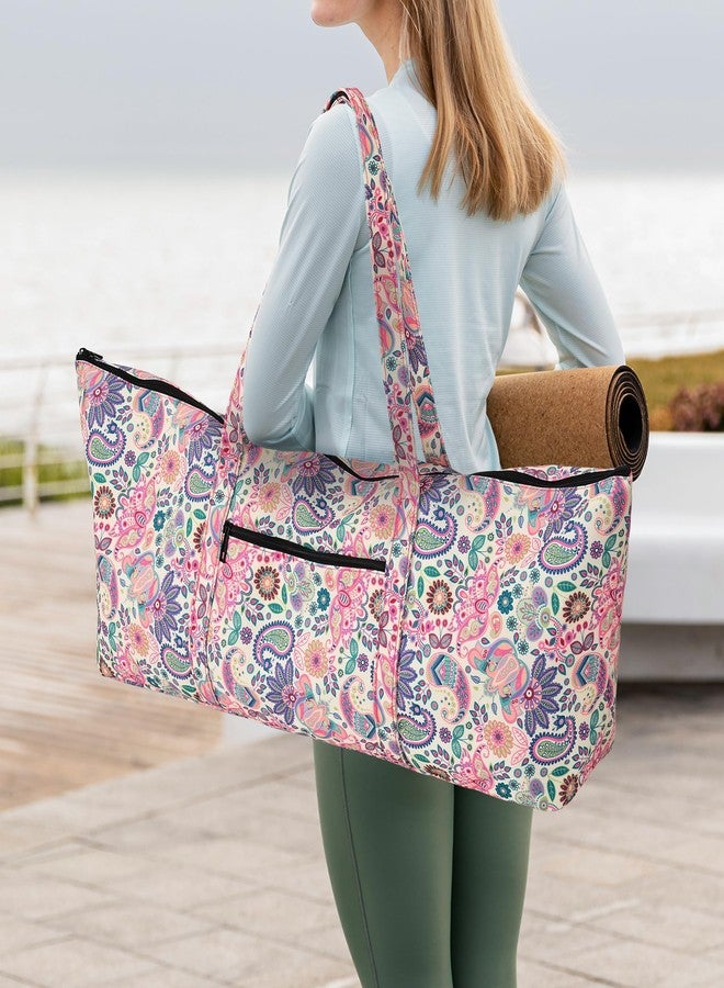 Boulder Bee Yoga Mat Bag with Wet Pocket, Large Yoga Mat Carrier, Yoga Gifts for Women, Gym Tote Bag for Travel Office Beach Workout - Image 2