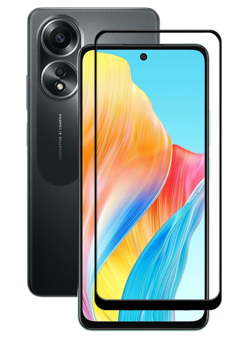 ACLIX Antistatic ESD Dustproof Premium Quality High Definition Tempered Glass Screen Protector Designed For Oppo A58 4G - Image 1