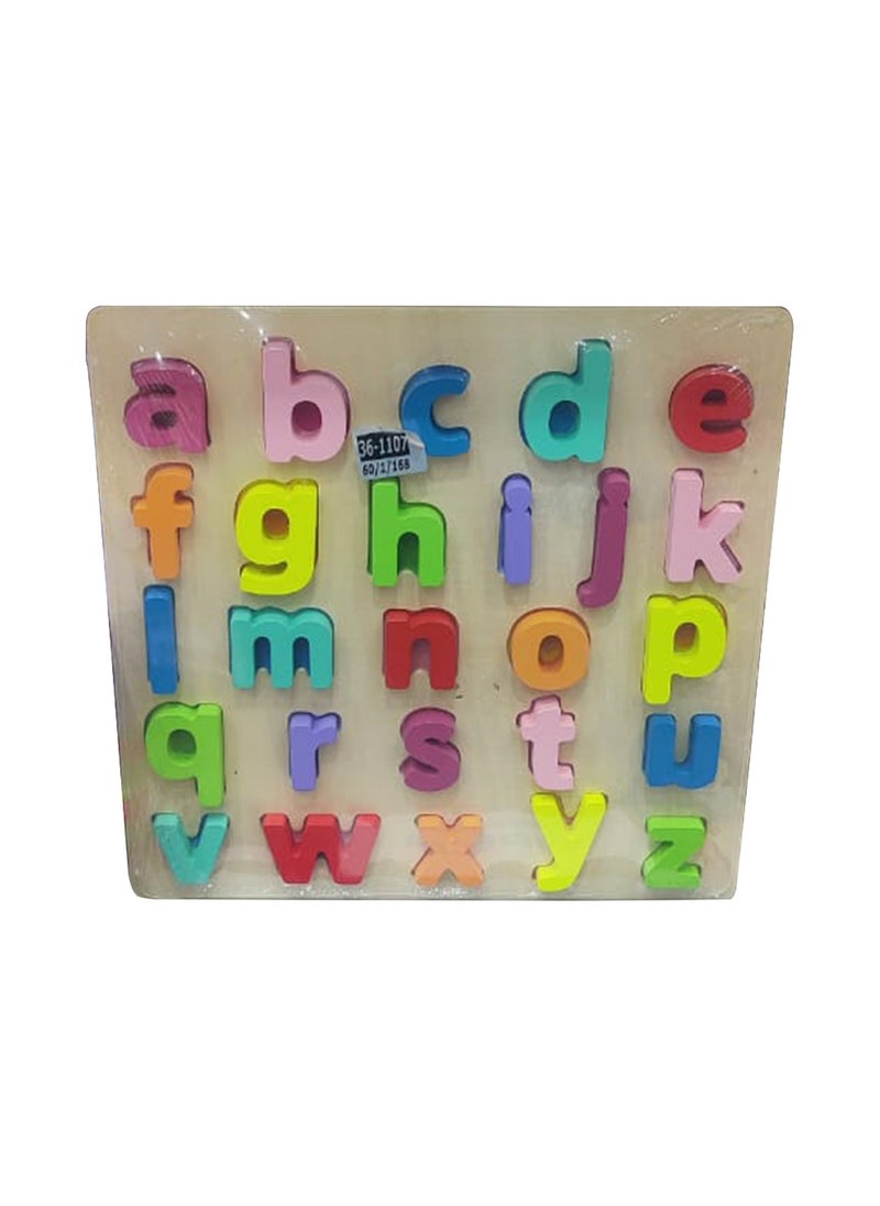 Generic - Wooden Small Alphabets Letters Learning Tray Educational Toy for Kids, Fun & Interactive Way to Learn ABCs - Image 1