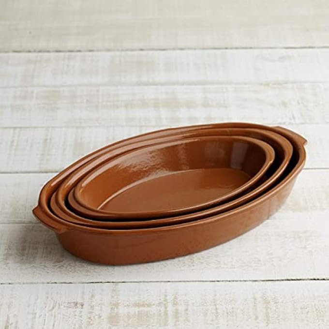rayihni 503 Clay Oval Dish Mud Serving Plate 32X18Cm - Image 2