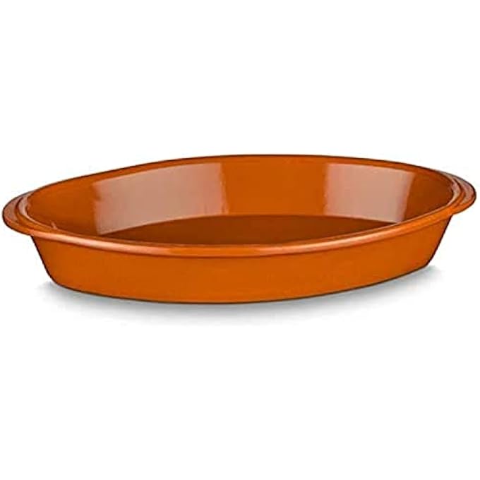 rayihni 503 Clay Oval Dish Mud Serving Plate 32X18Cm - Image 1