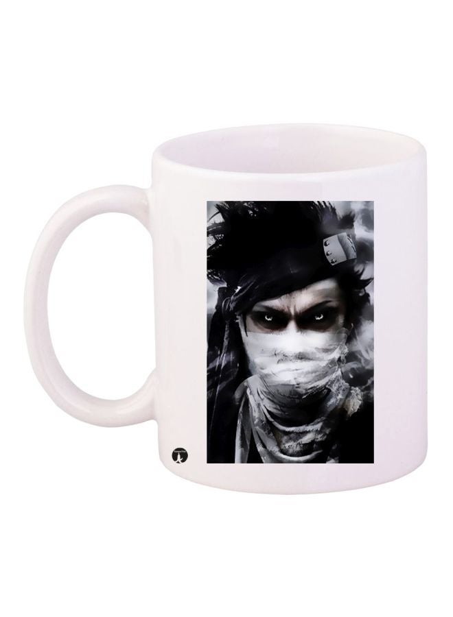 RYN Anime Villain Themed Coffee Mug White/Grey/Black 11ounce