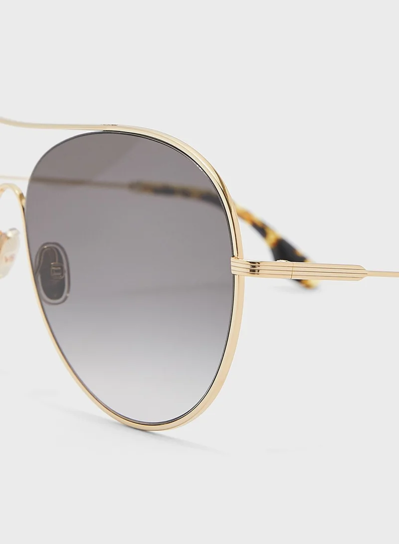 Victoria Beckham Vb131S Aviator Sunglasses