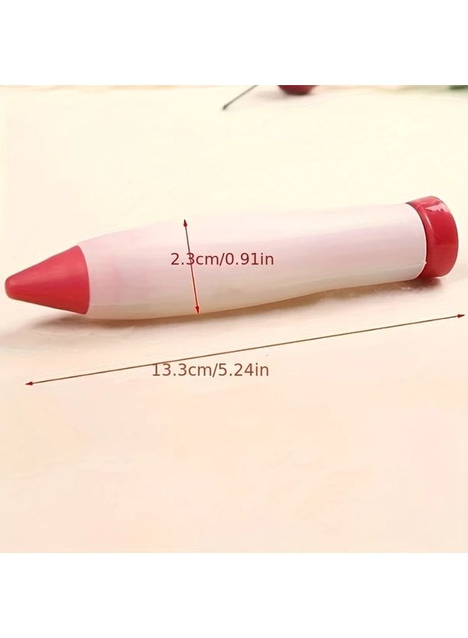 Red Pastry Squeeze Sauce Writing Brush Nozzle For Cake Cookie Dessert Decorating - Image 3