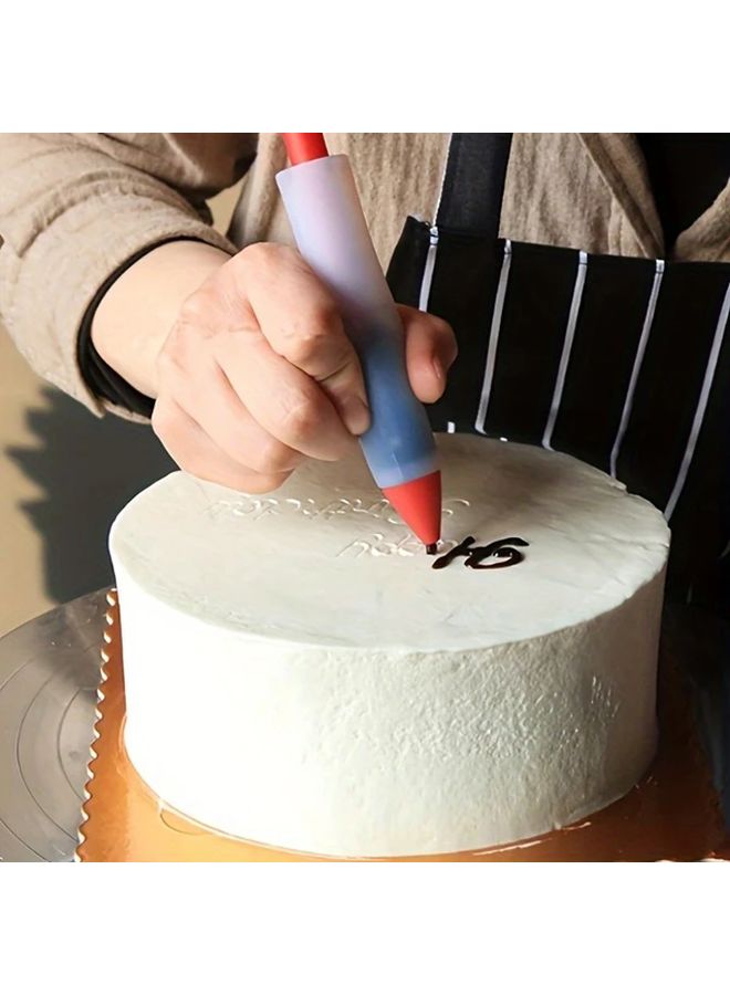 Red Pastry Squeeze Sauce Writing Brush Nozzle For Cake Cookie Dessert Decorating - Image 4
